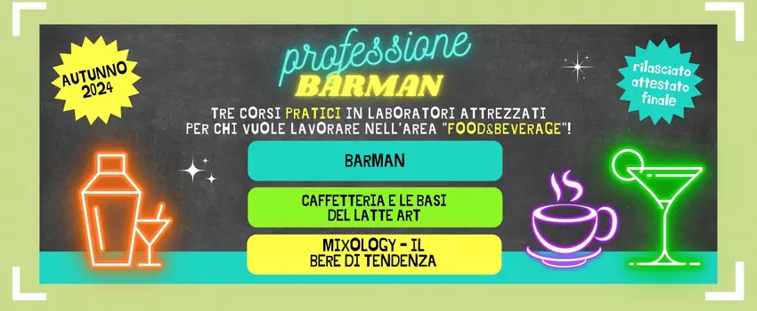 BEVERAGE 2.0: I nuovi corsi per i barman del domani!