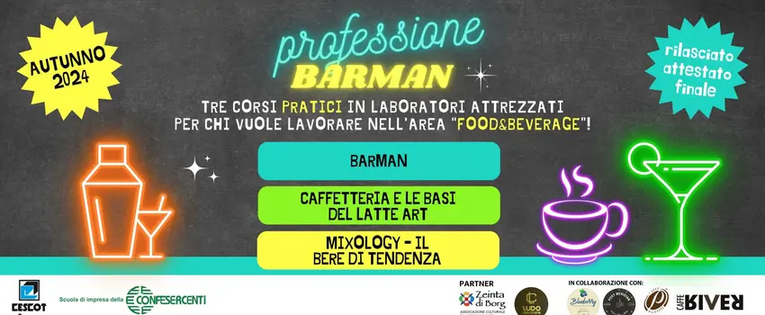 BEVERAGE 2.0: I nuovi corsi per i barman del domani!