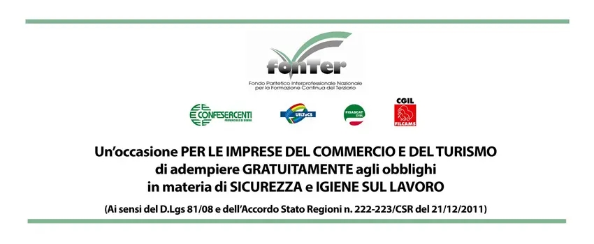 Formazione gratuita in materia di sicurezza? Con FONTER si può!